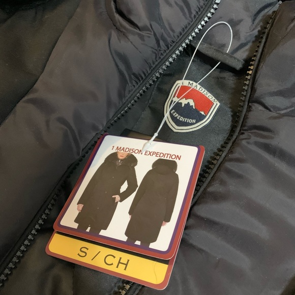 Black Madison Expedition Winter Coat - Picture 2 of 4